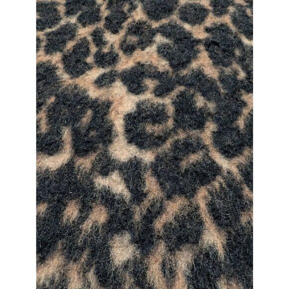 Talbots Fuzzy Wool Blend Leopard Print Pencil Skirt Women's Size 2 - Picture 4 of 7